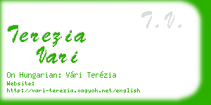terezia vari business card